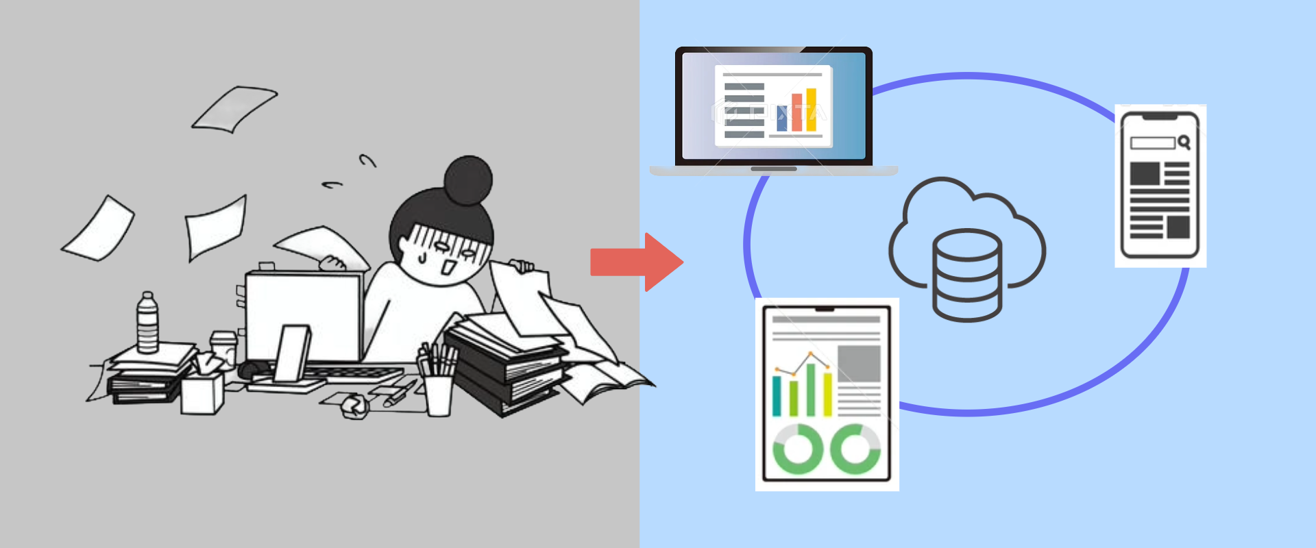 年間500時間の帳票業務を50%削減